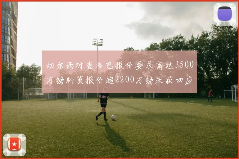切尔西对查洛巴报价要求高达3500万镑科莫报价超2200万镑未获回应